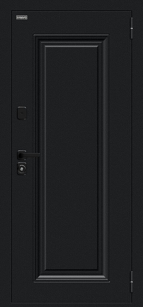 Дверь Thermo Флэш МФ/SBlack Букле черное/White Silk BR6217