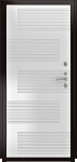 Дверь ДвериПРО Модель Л-46 ФЛ-185 (10мм, ПВХ Ясень белый) DPRO226069 фото