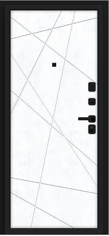 Товар Дверь Браво Кьюб/SBlack Slate Art/Snow Art DIS007431