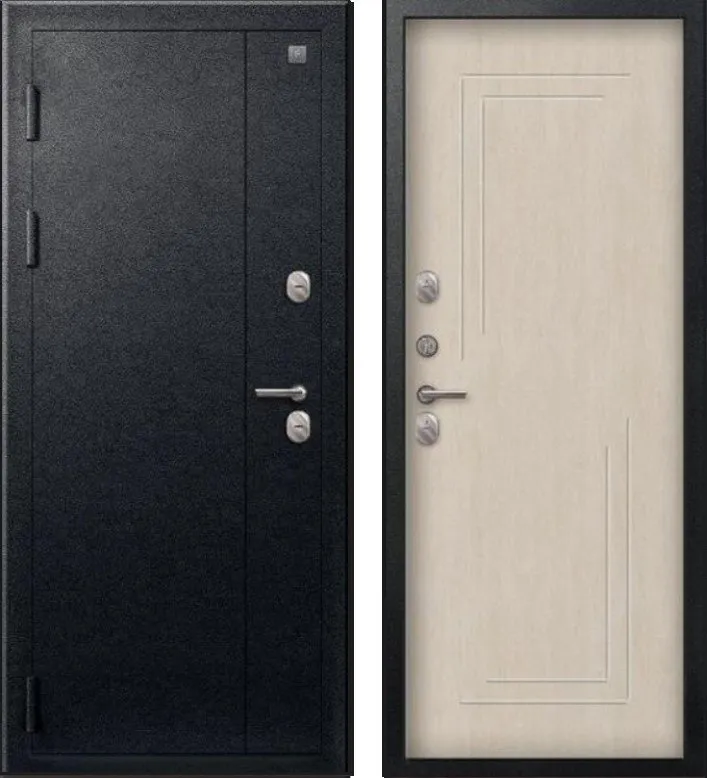 Дверь Термо-100 Черный муар - Седой дуб DIS007365