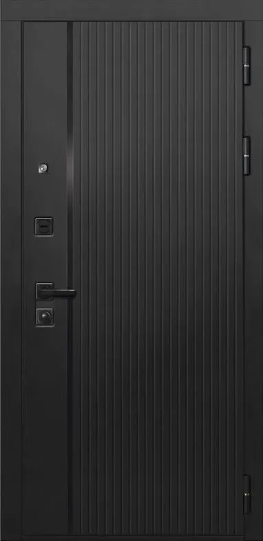 Дверь ДвериПРО L-45 ФЛ-659 (12мм, nussbaum+черная патина винорит) DPRO220731