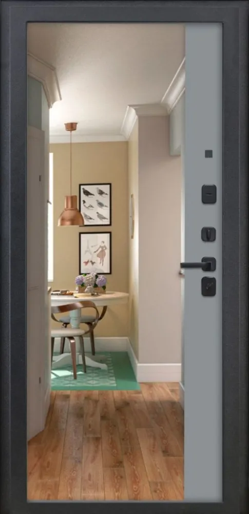 Товар Дверь ДвериПРО Модель 3КЛ-1009 ФЛЗ-23 Веллуто гриджио DPRO226530