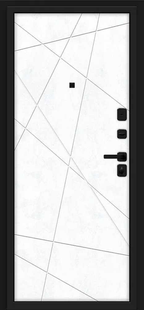 Товар Дверь Кьюб/SBlack Slate Art/Snow Art BR6161